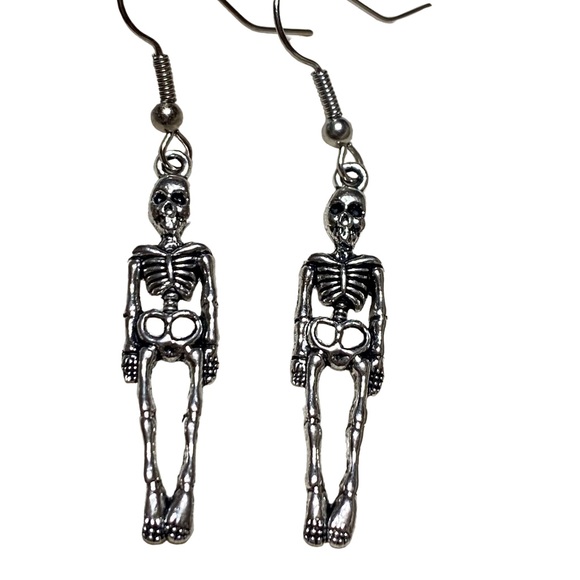 Skeleton Earrings unisex - Picture 1 of 4